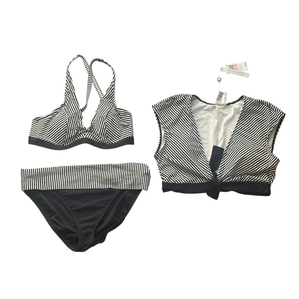 Bleu Rod Beattie Women's Premium Three Piece Swimsuit Size M